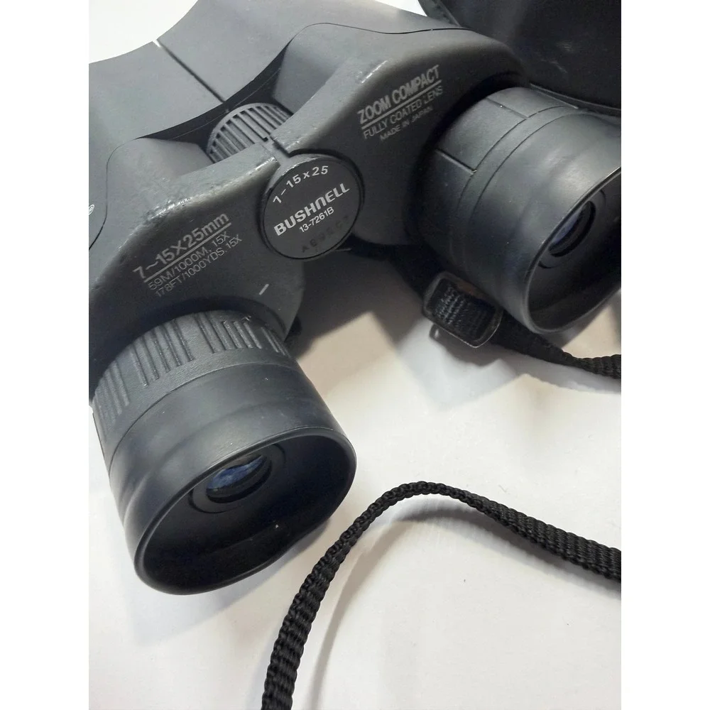 Bushnell Zoom Compact Binoculars 7-15x25mm Black